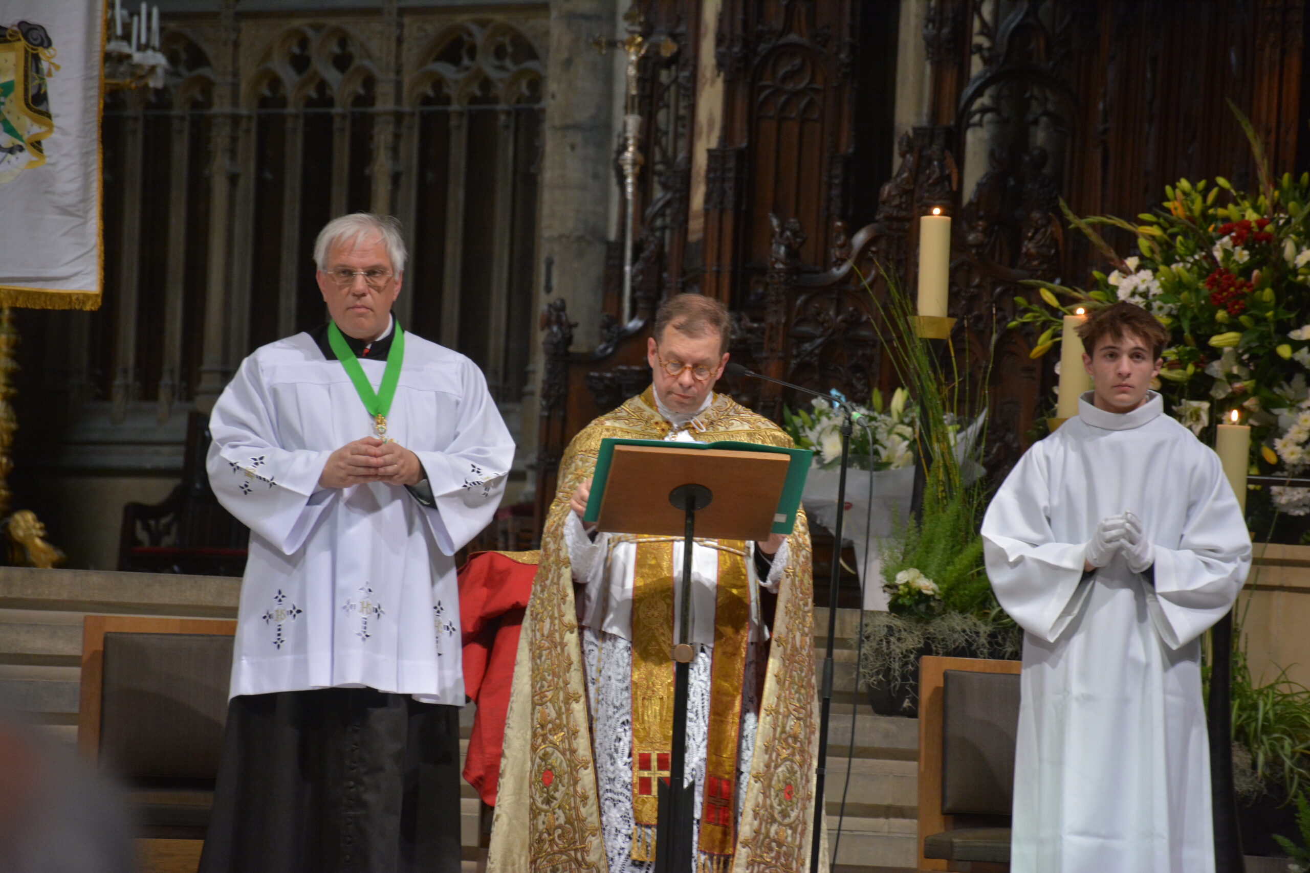 Au cours de la célébration d'investitures, l'abbé Thierry Laurent a présidé la messe donnée en la cathédrale de Saint Étienne de Metz